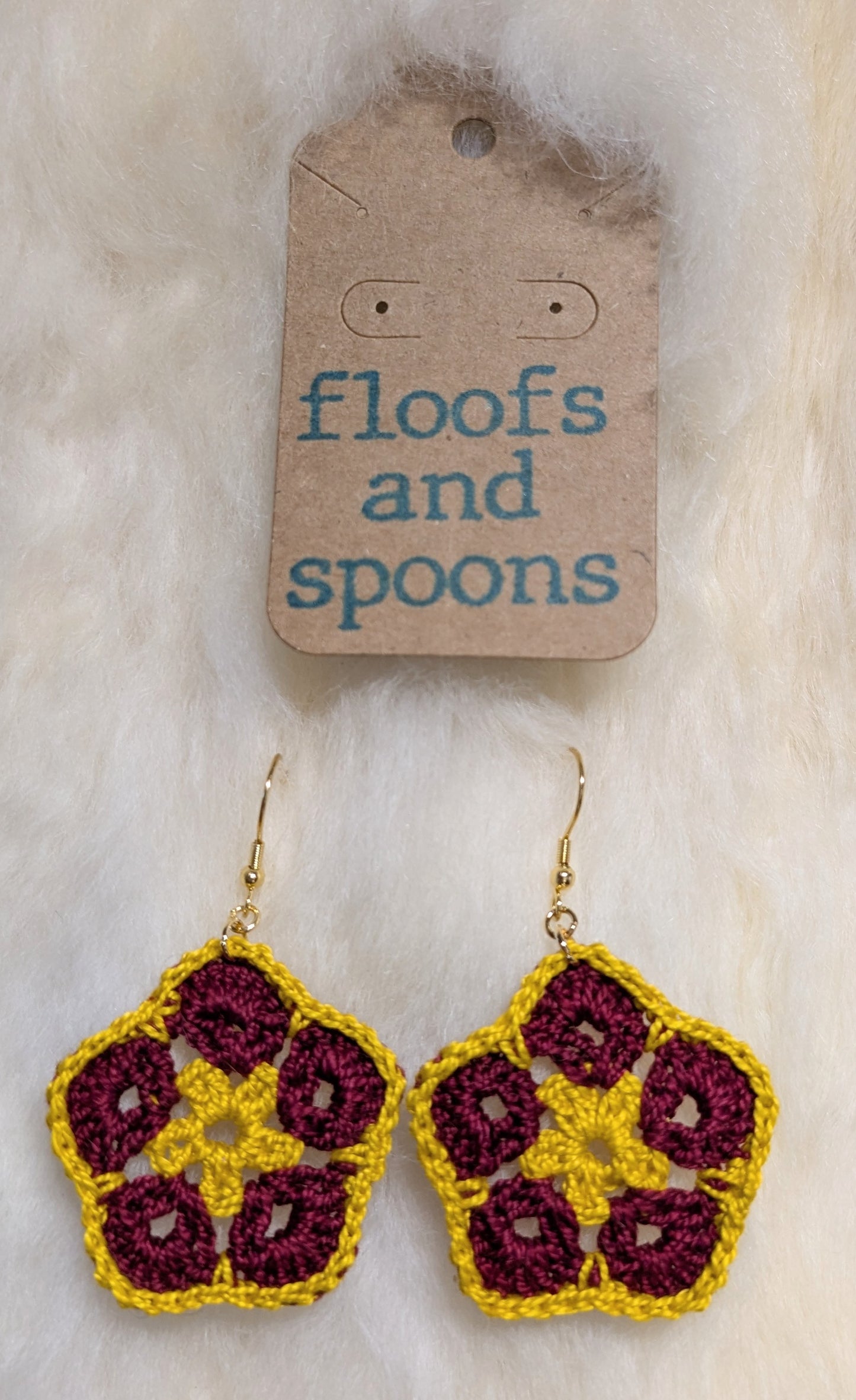 Golden yellow and burgundy African violets (m)