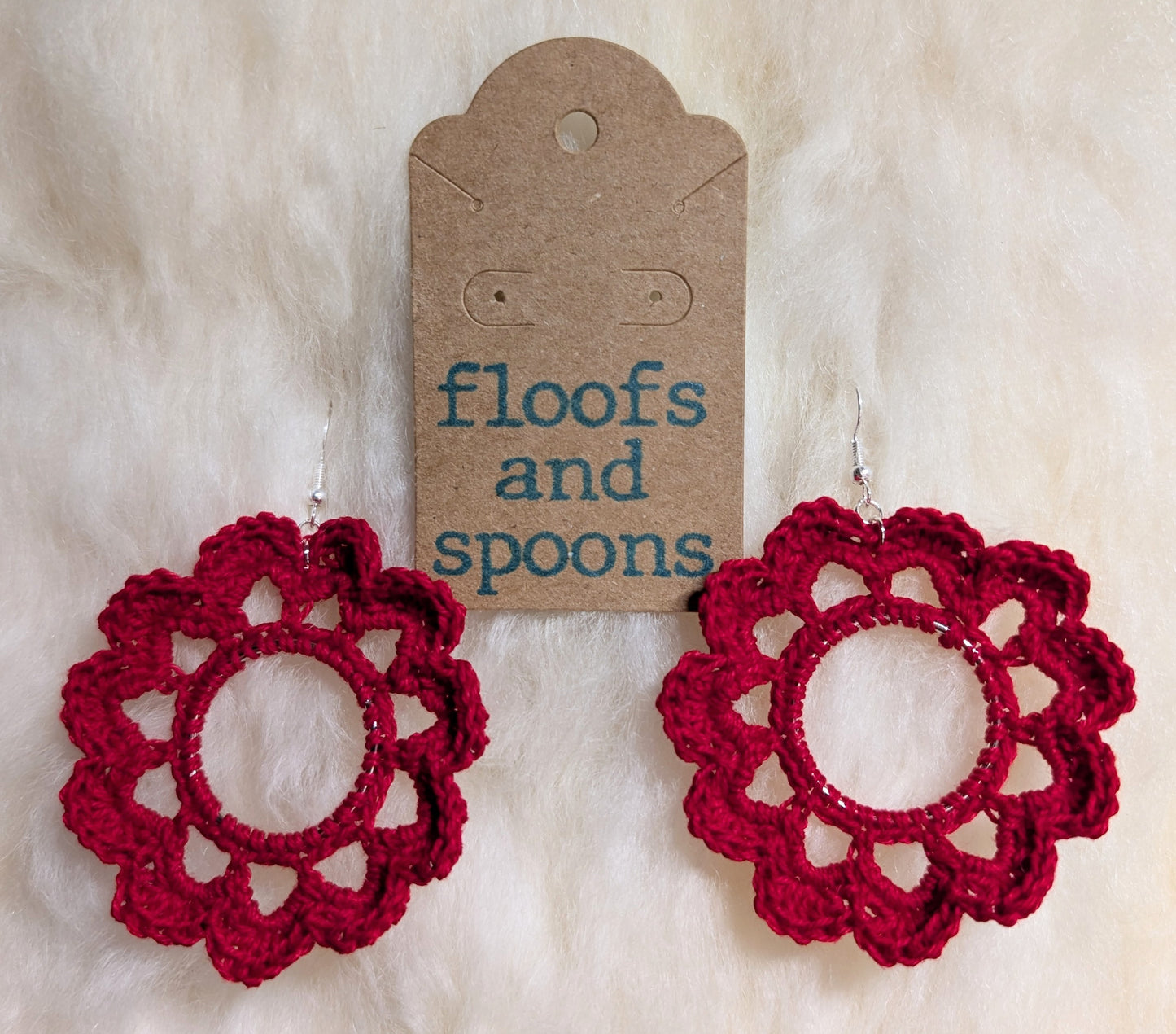 Red hoop flowers
