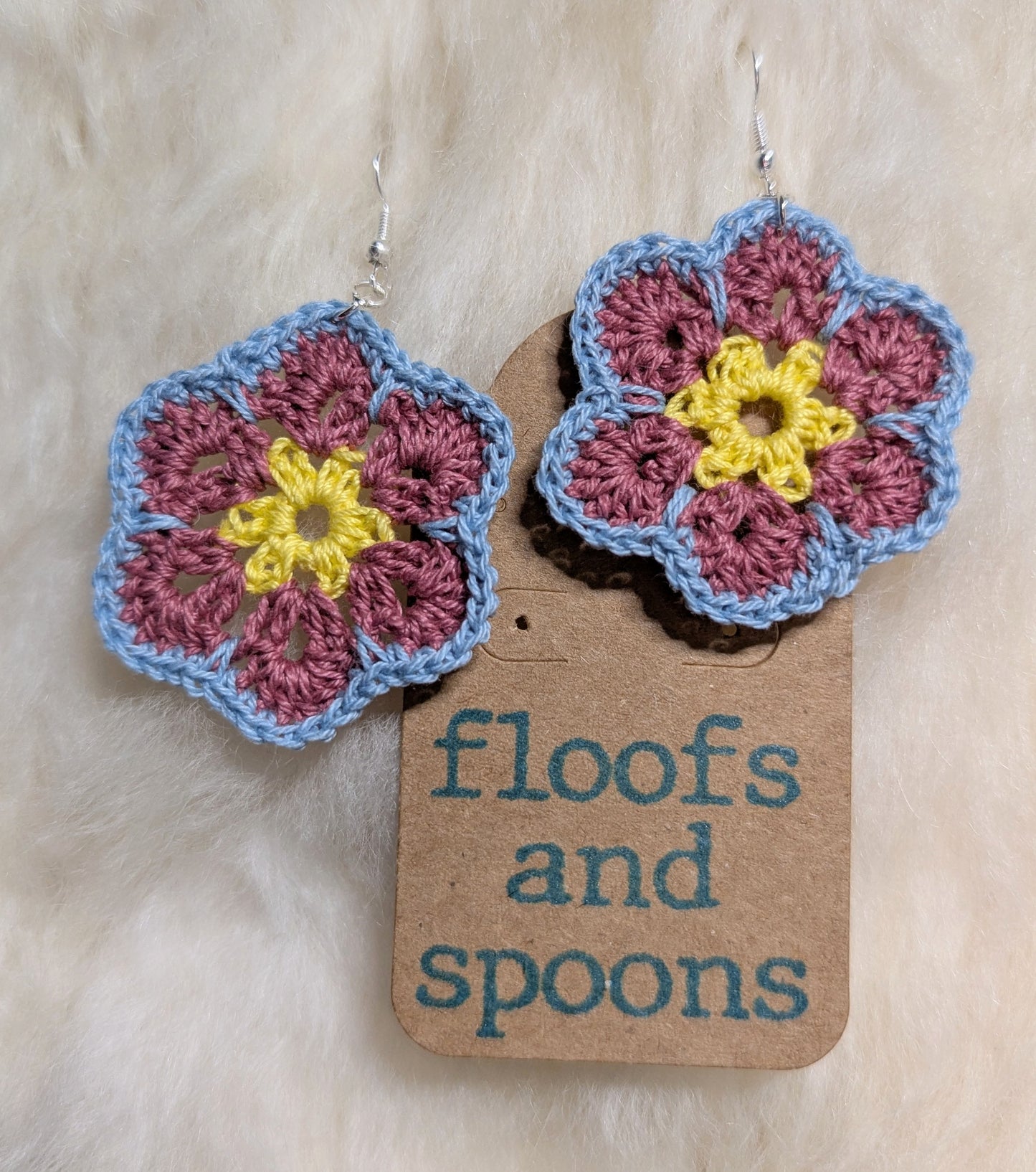 Yellow, dusty rose, light blue African violets (m)