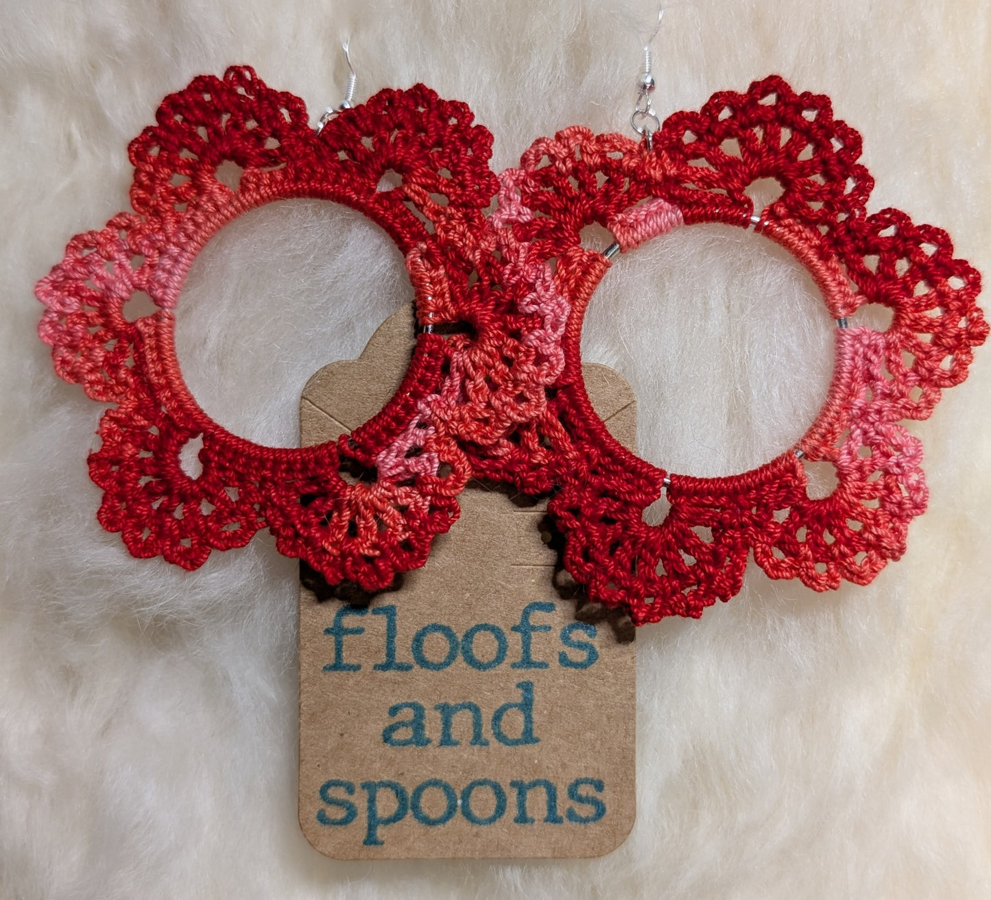 Multicolor reds lacy flowers (XXL)