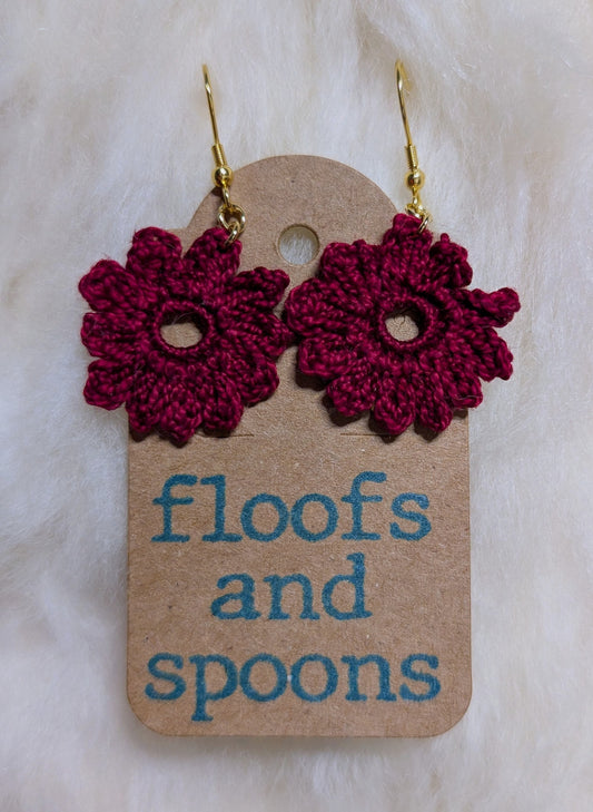 Little burgundy flowers (xs)