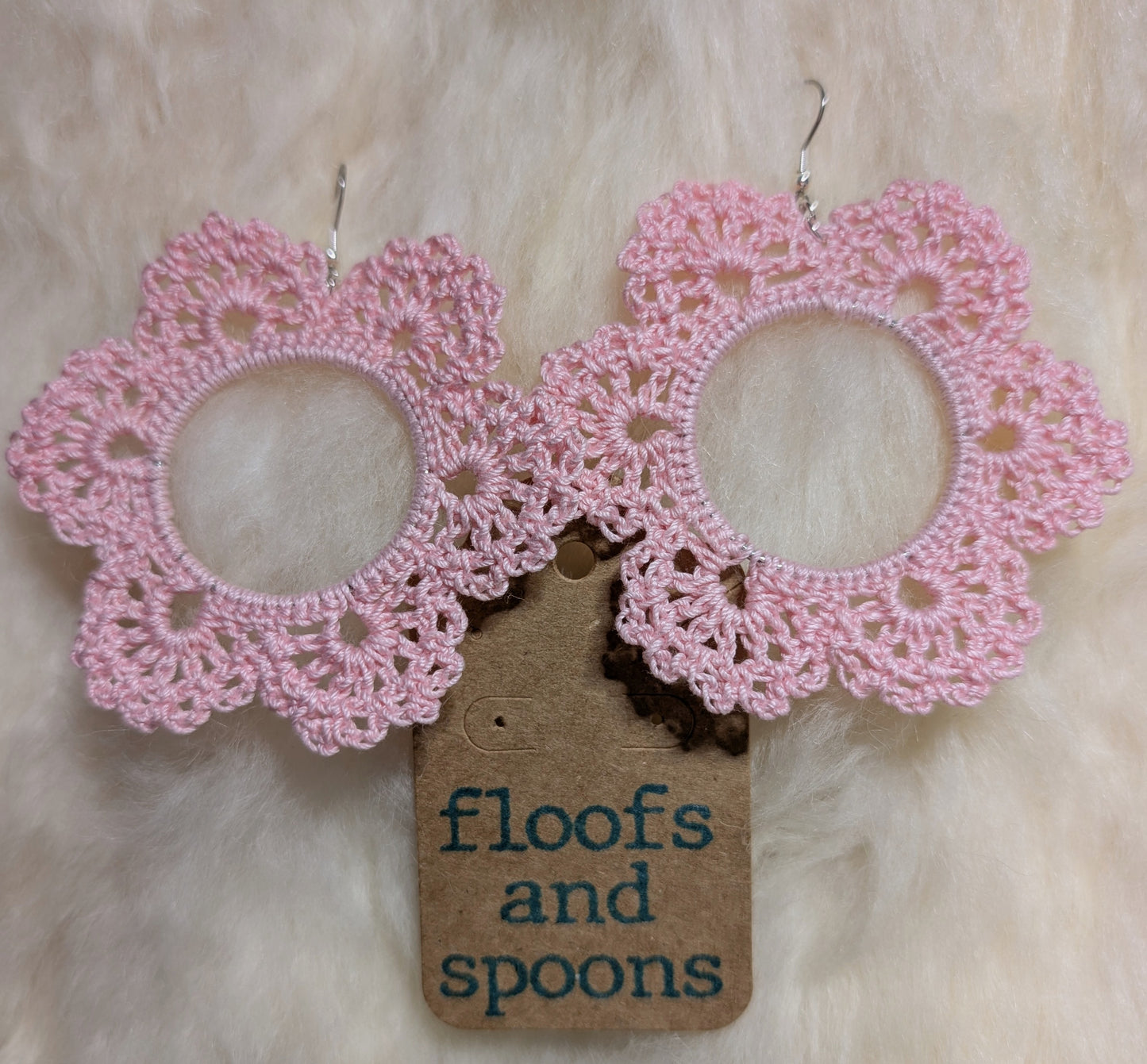 Baby pink lacy flowers (XXL)