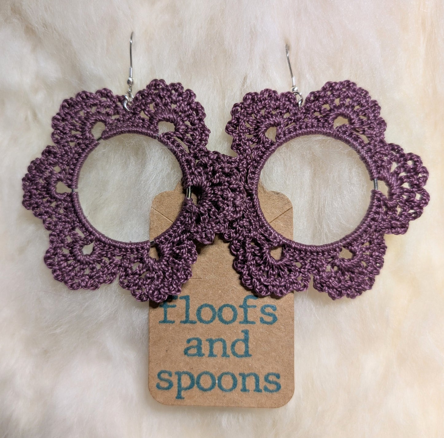 Grape purple lacy flowers (XXL)