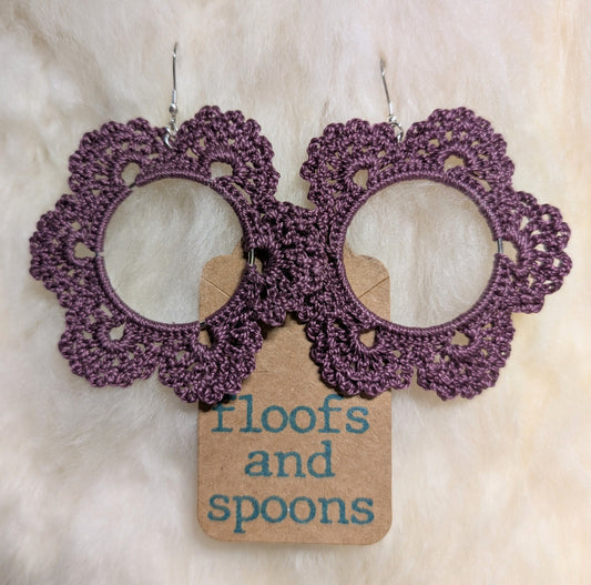 Grape purple lacy flowers (XXL)